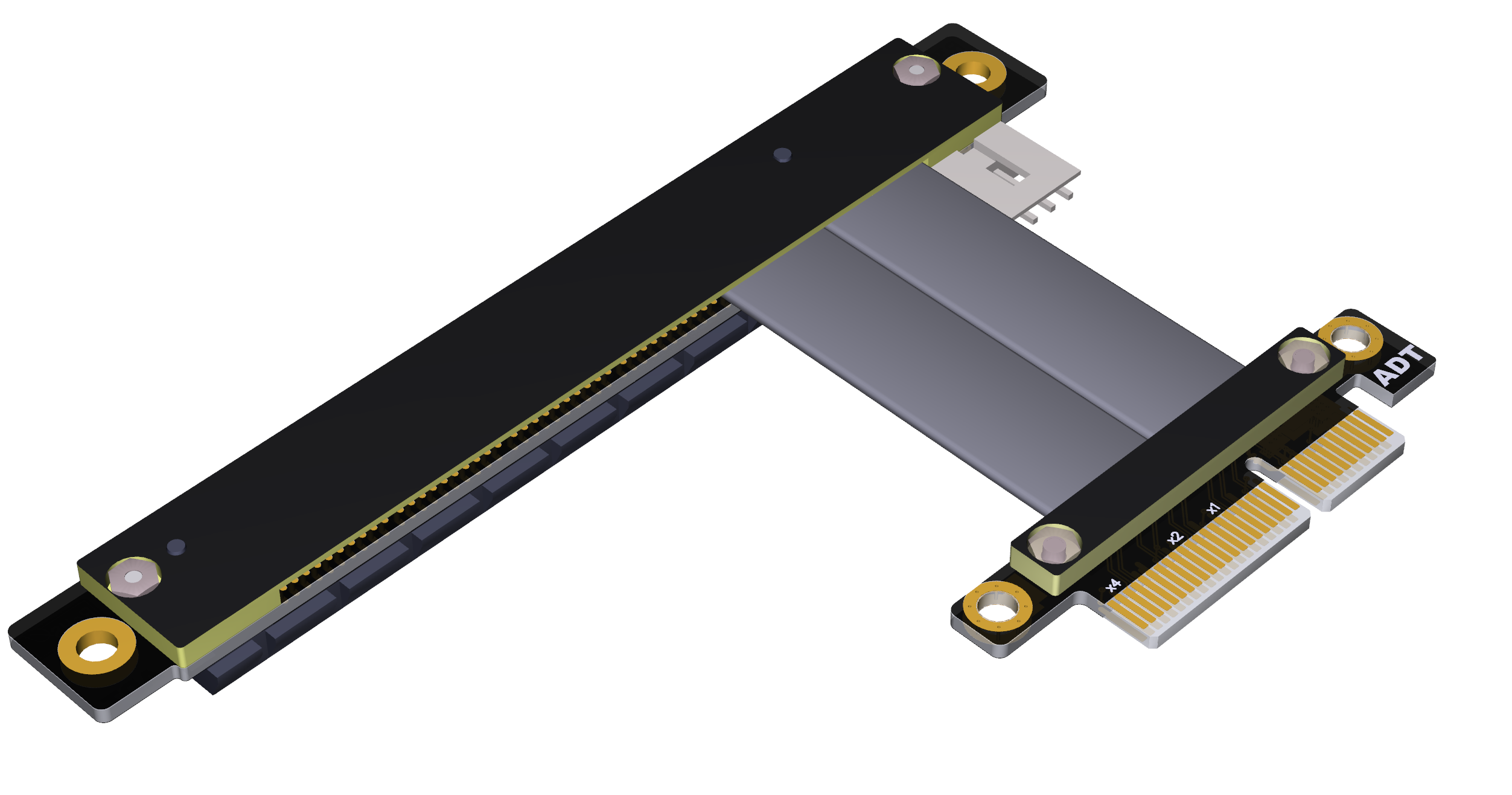 ADT-Link PCI-E X4 Extension Cable Adapter Board PCIe 3.0 X1 8G/BPS for Audio Wireless LAN USB Card PCI-E 1x to 4X PCI-E Express Cables R12SL-TL,30CM ADT-Link PCI-E X4 Extension Cable Adapter Board PCIe 3.0 X1 8G/BPS for Audio Wireless LAN USB Card PCI-E 1x to 4X PCI-E Express Cables R12SL-TL,30CM