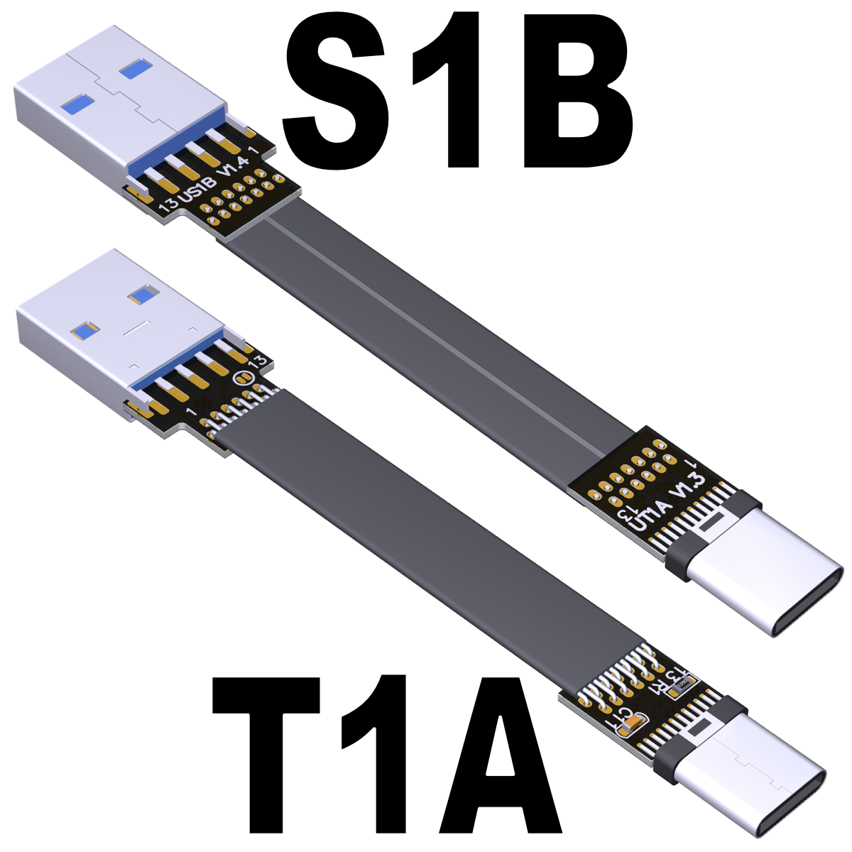 CEI MV-1-1-3-3M Cable, RJ45 Straight (Standard Profile) to RJ45 Horizontal  with Thumbscrews (Standard Profile), 3 Meters